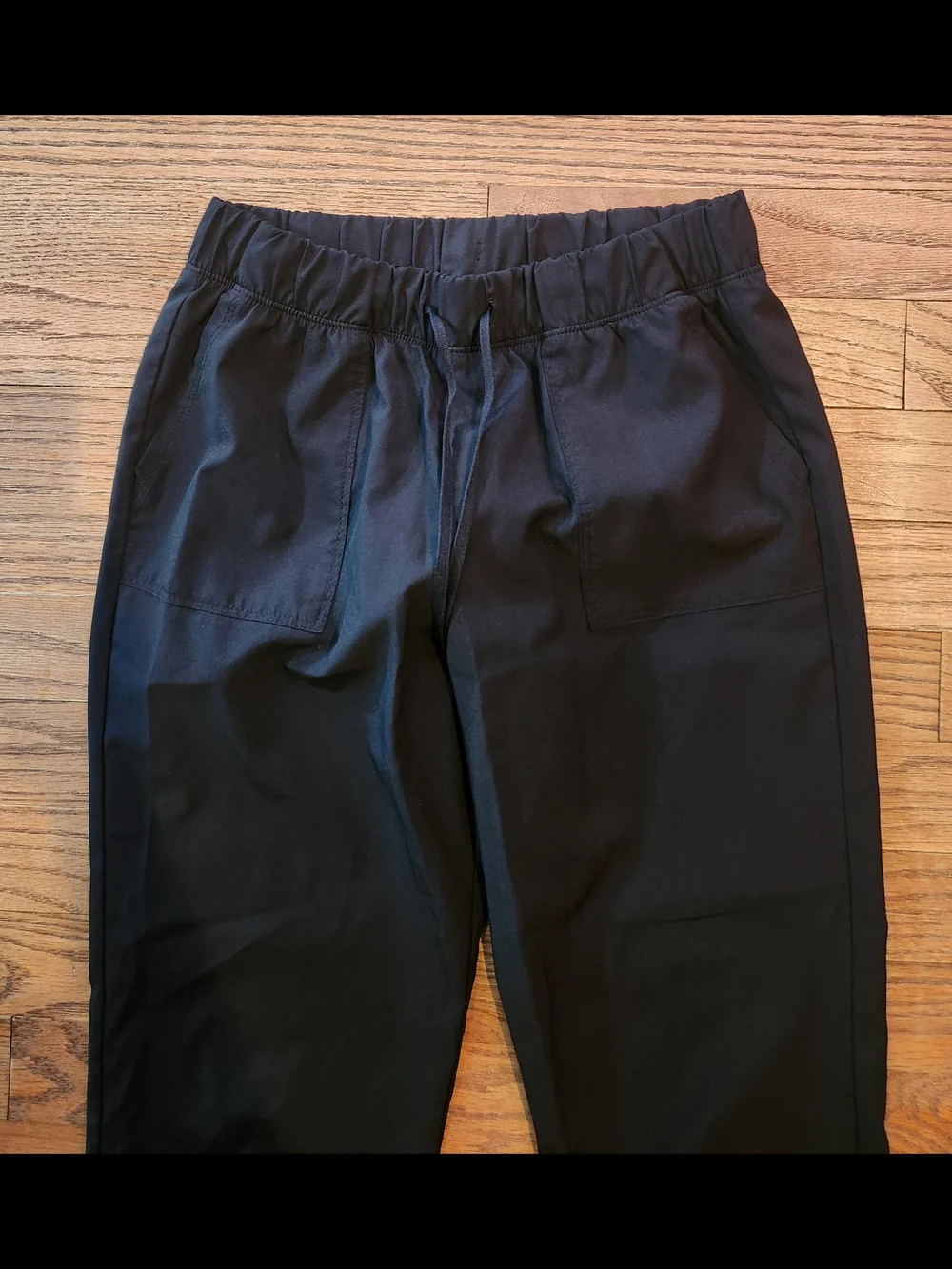 Black Jogger Pants - Elastic Waist Casual Trousers